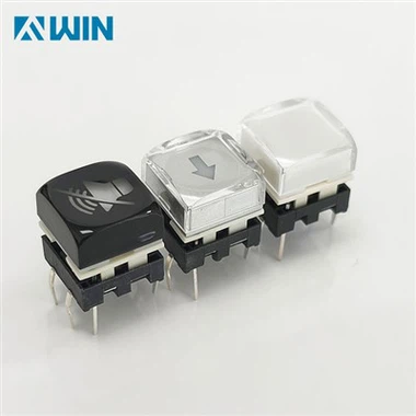 Comutator cu buton iluminat cu LED