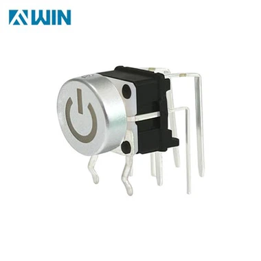 Comutator tactil iluminat în unghi drept cu LED