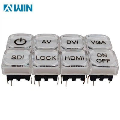 Buton iluminat cu LED de difuzare video