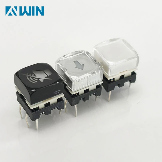 Comutator cu buton iluminat cu LED